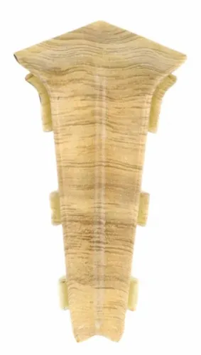 Внутренний угол для плинтуса Salag / Салаг Lima напольный, из ПВХ, цвет кварк, размер 72×22мм / отделочные материалы