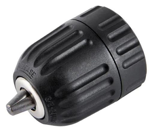 Патрон для дрели Elitech / Элитек сверлильный быстрозажимной, двухмуфтовый, хвостовик 0.8-10мм, посадочное отверстие 3/8-24UNF / инструменты, оснастка