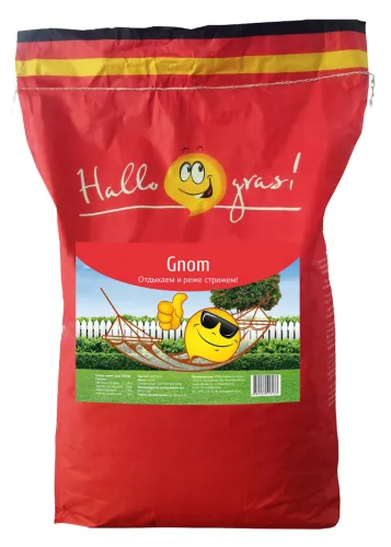 Семена травы газонной ГазонCity Gnom Gras низкорослый вид, 10кг / дом и сад