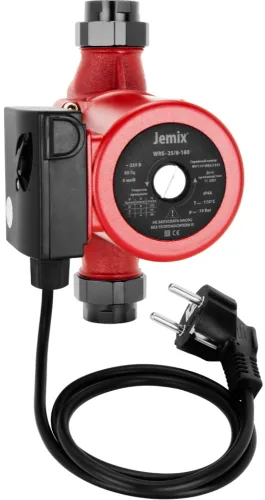 Циркуляционный насос Jemix WRS-25/8-180, 45л/мин, 325Вт