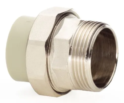 Муфта комб. Lammin разъемная, полипропиленовая, сер. 32мм