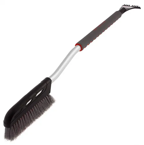 Щетка автомобильная STELS / Стелс со скребком для льда, телескопическая, из пластика с синтетическим ворсом, длина 1300мм / автотовары