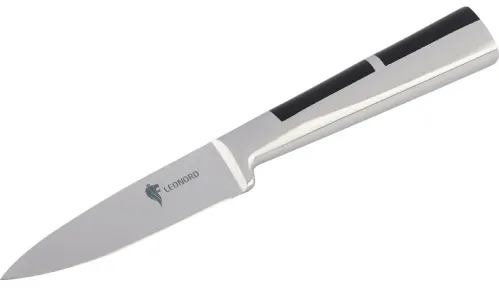 Кухонный нож Leonord / Леонорд для овощей из нержавеющей стали и пластика, 1шт. / кухонные принадлежности