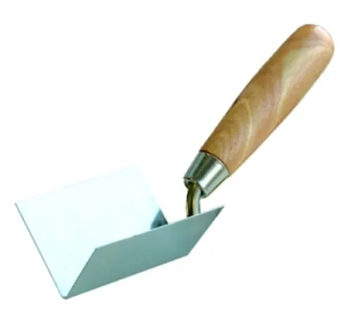 Кельма 888 ПРОФИ штукатурная для внутренних углов с деревянной ручкой, стальная, 80×60х60мм / малярные и отделочные инструменты