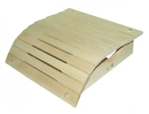 Подголовник для бани Банные штучки большой, из древесины липы, бежевый, 60×35×10см / товары для дома