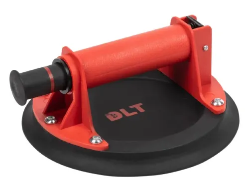 Присоска для плитки DLT / ДЛТ VST-10 помповая, для гладкой и среднерельефной поверхности, из прочного пластика, 110кг, диаметр 210мм / инструменты