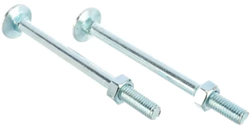 Болт мебельный Стройбат с гайкой DIN 603 8×100мм 2шт