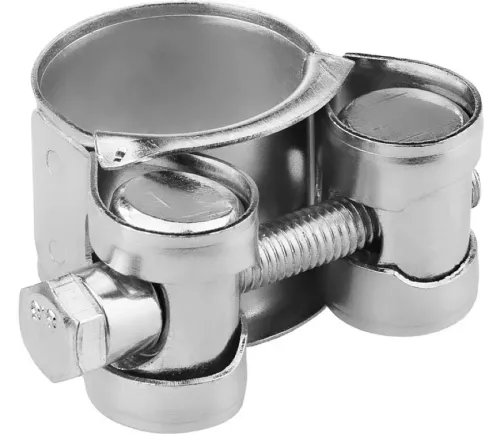 Хомут сантехнический MIXTON / Микстон для труб диаметром 20-22мм, из оцинкованной стали, 2шт. / крепеж