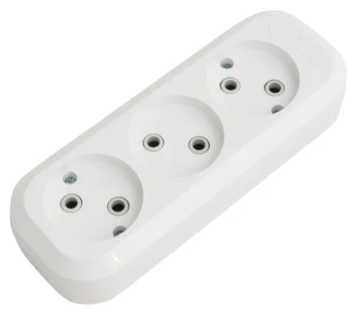 Колодка электрическая MAKEL MGP 121, 3 гнезда, 220В, 10А