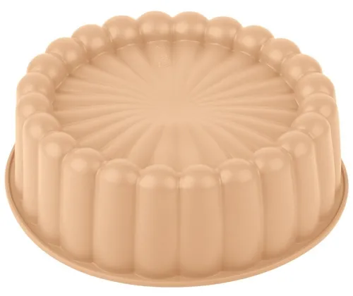 Форма для выпечки и запекания Mallony / Маллони ROSEO круглая фигурная, из силикона, 19х19х6.3см / товары для кухни