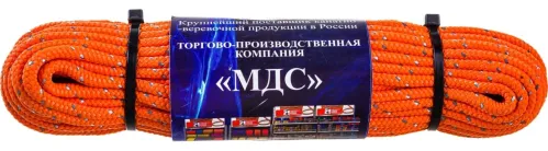 Шнур плетеный МДС 4мм 16 прядей, 20м, разноцветный