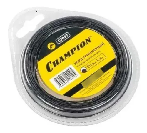 Леска для триммера Champion Ellipse Twist 1.3мм 15м C7097