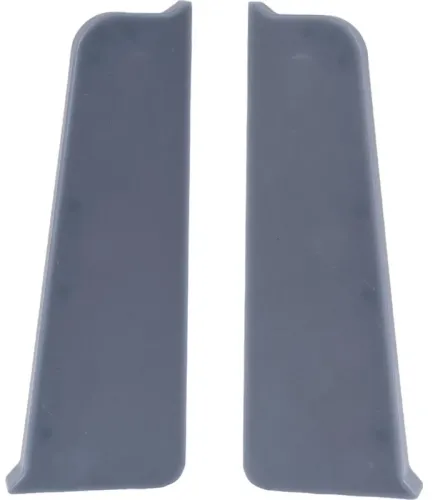 Заглушки для плинтуса MIXTON / Микстон 7022 левая и правая, ПВХ, цвет серый, 70×20мм, 2шт. / строительство и ремонт