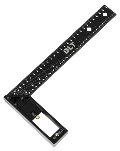 Угольник строительный DLT / ДЛТ многофункциональный, из металла, черный, размер 300мм / инструменты