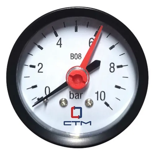Манометр давления воды СТМ CPM14A10 аксиальный, 10бар, 1/4"
