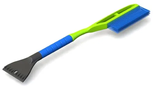 Щетка автомобильная Brumex / Брумекс Oktan со скребком для льда, из пластика с синтетическим ворсом, длина 635мм / автотовары