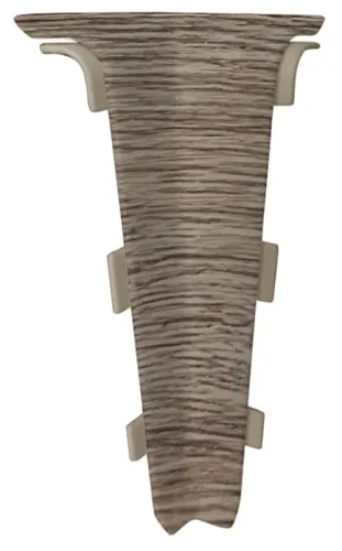 Внутренний угол для плинтуса MIXTON / Микстон 7016 напольный, из ПВХ, цвет серый, размер 70×20мм, 2шт. / отделочные материалы