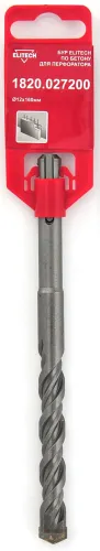 Бур Elitech / Элитек для перфоратора, по бетону, из металла, SDS-Plus, диаметр 12мм, длина 160мм / расходные материалы и оснастка