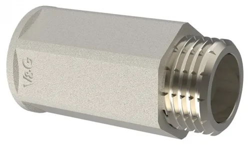 Удлинитель сантехнический V&G, латунь, 1/2", 15мм, VG-210202