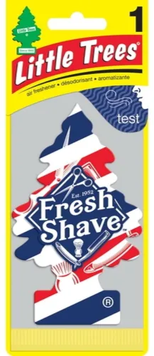 Ароматизатор автомобильный Little Trees / Литтл Трис Ёлочка Fresh Shave подвесной, барбершоп / автотовары