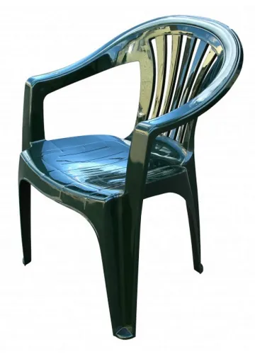 Кресло Garden story / Гарден стори Эфес садовое, для отдыха, из пластика, цвет зеленый, размером 760×585×555мм / мебель