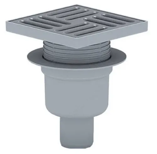 Трап для душа Анипласт вертикальный, нерж. сталь, серый, 50мм