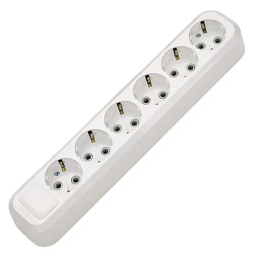 Колодка электрическая MAKEL MGP 181 6 гнезд, 220В, 16А, 3500Вт