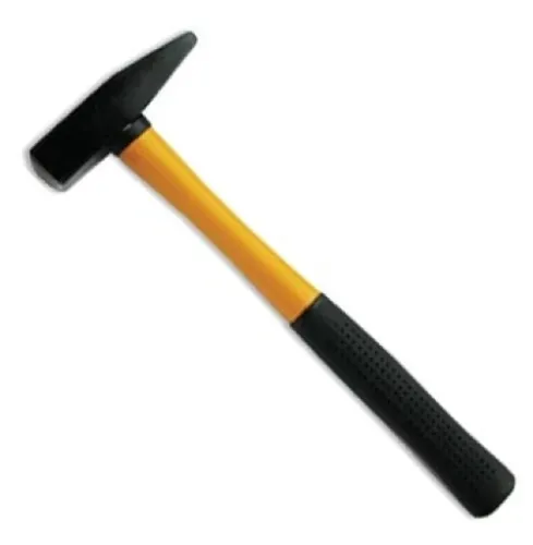 Молоток 888 слесарный, с обрезиненной фиберглассовой ручкой, металлический боек, черный, 200г / инструменты для ремонта и строительства