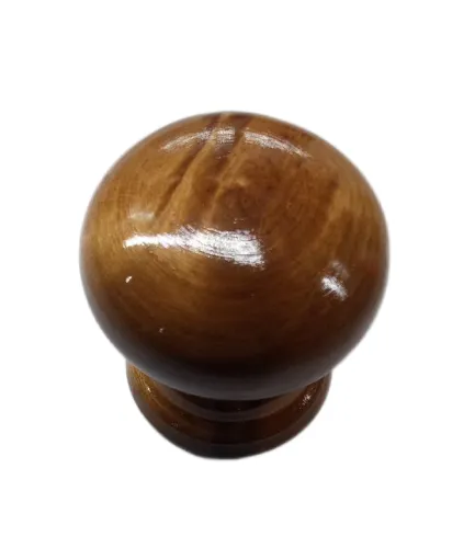 Ручка кнопка СКОБЯНОЙ орех коричневая 002691, 1 шт.