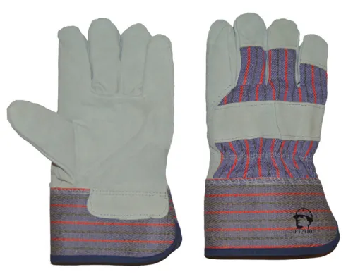 Перчатки защитные РосМарка спилковые, мех, серые, размер 10.5