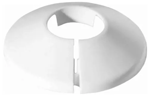 Чашка отражатель MasterProf / МастерПроф декоративная, разъемная, из пластика, белая, диаметр отверстия 20мм, 2шт. / сантехника