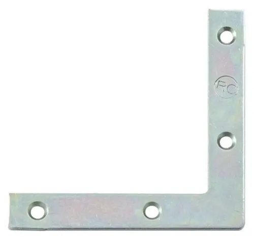 Крепежный уголок Rock Solid Connection / Рок Солид Конекшн оконный, из оцинкованной стали, желтый, 40х40х10х1.5мм / строительство и ремонт