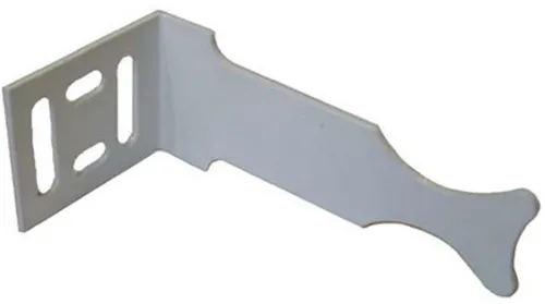 Кронштейн для радиатора Masterprof / Мастерпроф угловой, универсальный, из стали, белый, длиной 90мм / отопление