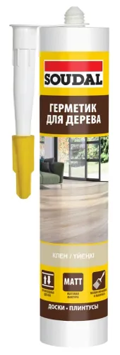 Герметик акриловый Soudal / Судал паркетный, цвет клен, 280мл / строительство и ремонт