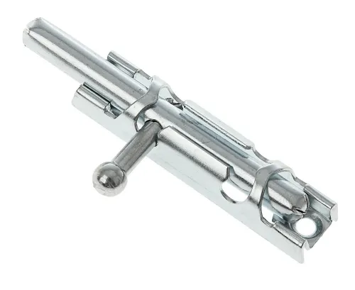 Задвижка MIXTON / Микстон ЗТ1 накладная, прямоугольная, из стали, серая, 74мм / шпингалет