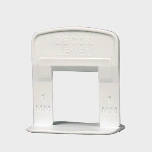Зажим для выравнивания плитки DECOR / Декор Ворота для горизонтальных и вертикальных поверхностей, пластиковый, белый, 1мм, 100шт. / строительство и ремонт