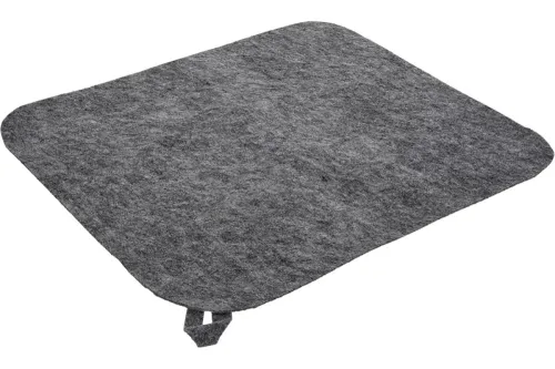 Коврик для бани Hot Pot / Хот Пот из войлока, серый, размером 40×35см / товары для дома