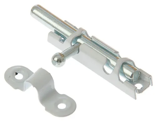 Задвижка MIXTON ЗТ1 накладная, сталь, белая, 74мм