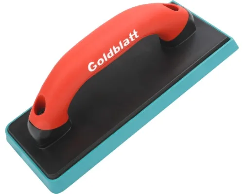Терка строительная Goldblatt / Голдблэт G02371 малярно-штукатурная для эпоксидной затирки, из резины, черная, 242х102мм / инструменты для ремонта