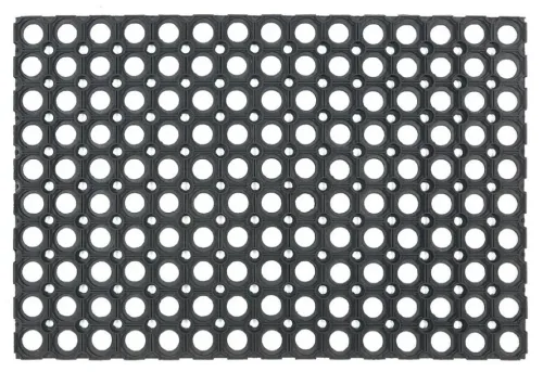 Коврик придверный SunStep грязесборный, резина, черный 50×100×2.2см