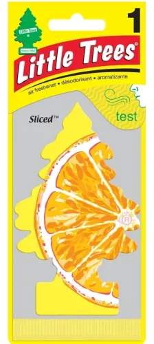 Ароматизатор автомобильный Little Trees / Литтл Трис Ёлочка Sliced подвесной, сочный цитрус / автотовары