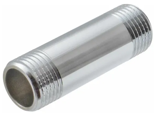 Удлинитель сантехнический MIXTON / Микстон хромированный, из латуни CW617N, наружная резьба 1/2дюйма, длина наращивания 50мм / фитинг