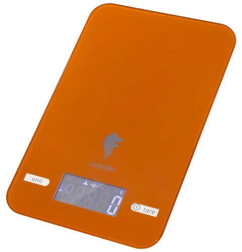 Кухонные весы Leonord LE-17703, оранжевые, до 10кг