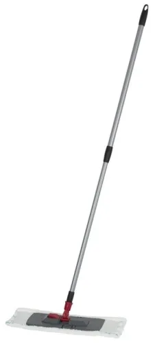 Швабра Рыжий кот BRILLIANCE с насадкой из микрофибры с абразивом, из металла и пластика, ручка 1200мм / хозяйственные товары