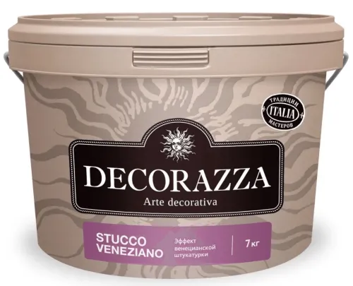 Штукатурка Decorazza Stucco Veneziano акриловая, белая, 7кг