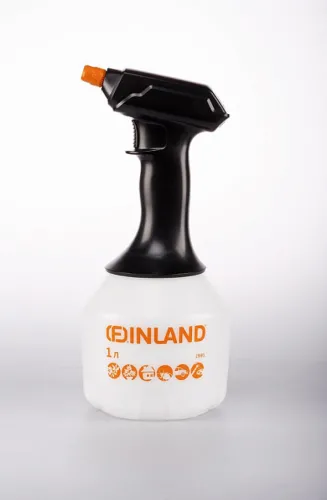 Опрыскиватель аккумуляторный Finland / Финланд ручной, из пластика, белый, объемом 1л / садовый инвентарь