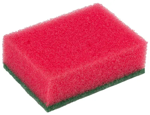 Губка для посуды Рыжий кот Макси с абразивным слоем, 10шт