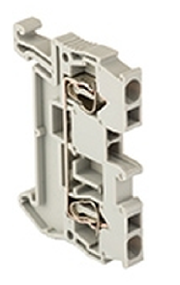 Клемма для проводов EKF / ЕКФ PROxima JXB-ST-2.5 колодка пружинная, огнестойкий полиамид, 31А, 48.9х5.2мм серая, 1шт. / зажим