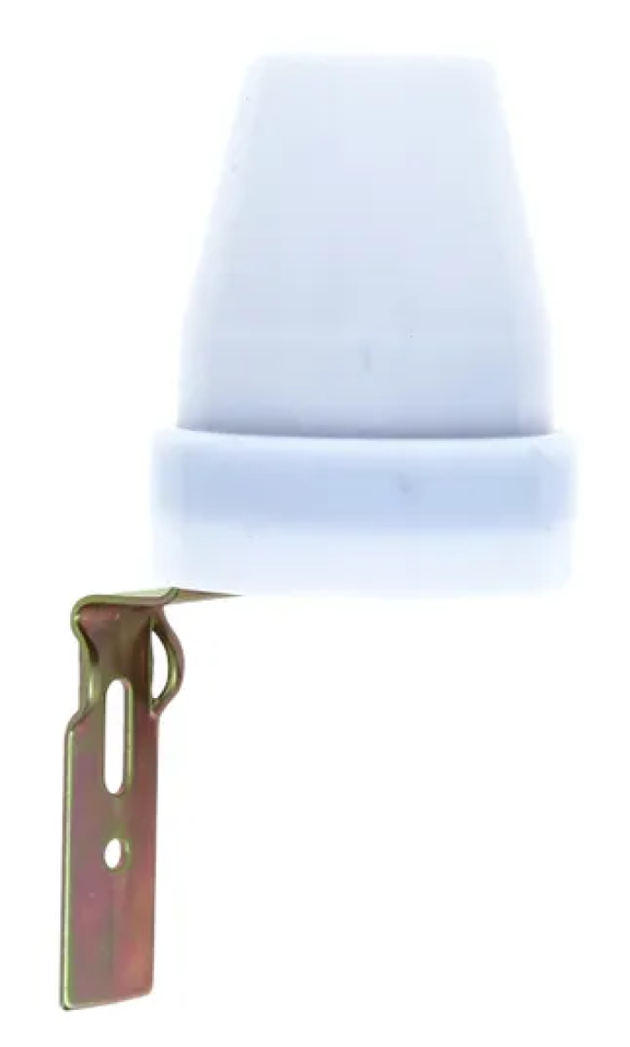 Фотореле EKF / ЕКФ PROxima PS-2, в пластиковом корпусе, белый, 78×78×146мм, 230В 10А 2200Вт IP44 / электрика