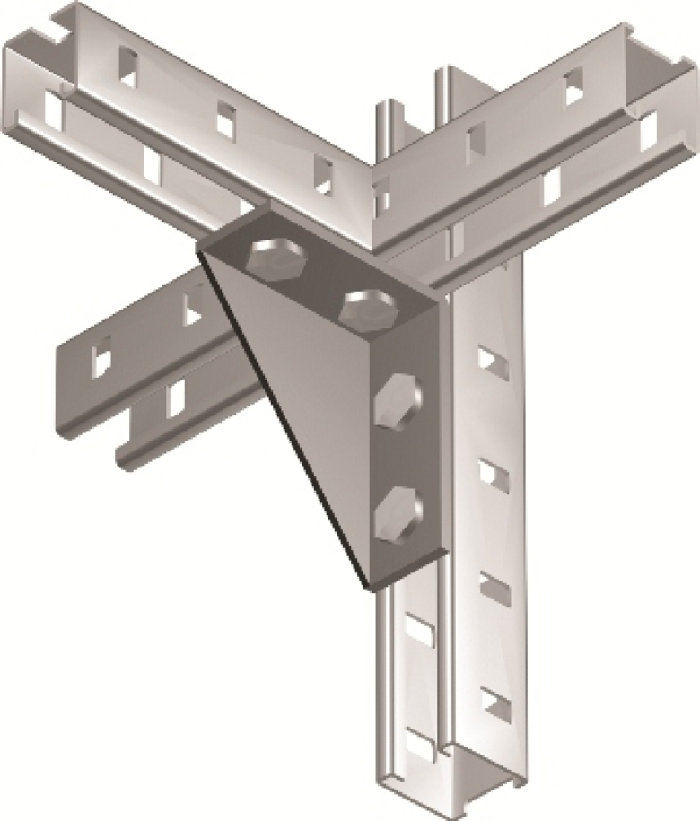 Уголок крепежный DKC / ДКС двойной усиленный левый, горячеоцинкованный / строительство и ремонт